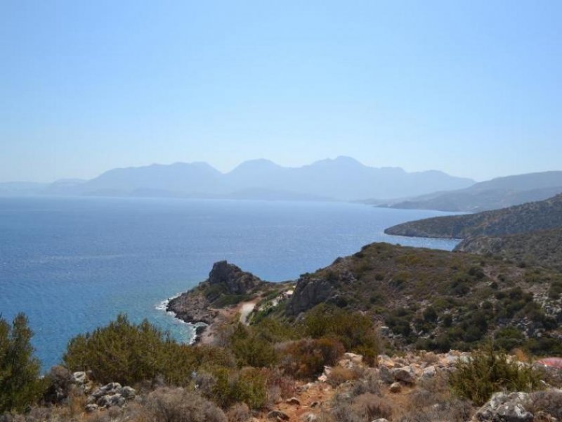 Vathi Kreta, Vathi: Baugrundstück mit Meerblick nahe Agios Nikolaos zu verkaufen Grundstück kaufen